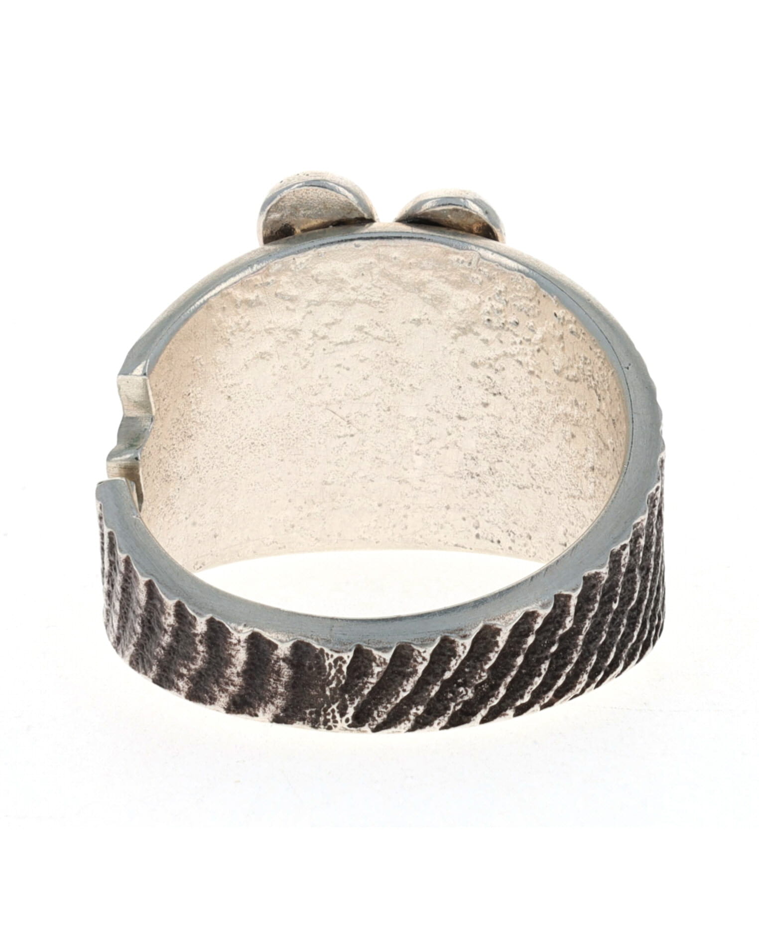 Bague Fleur Coulée en Tuf de Seiche