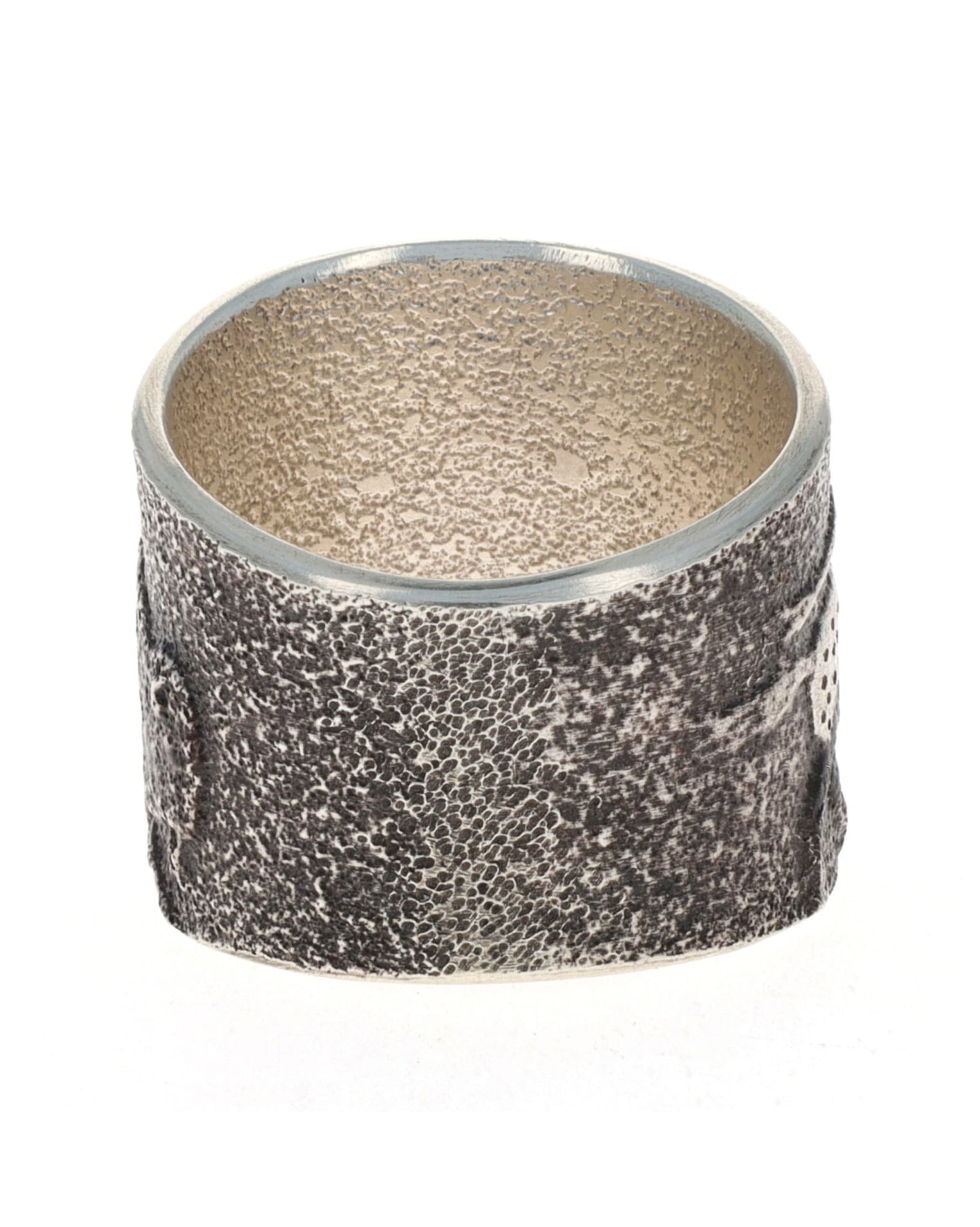 Anello in fusione di tufo "Caccia al bufalo"