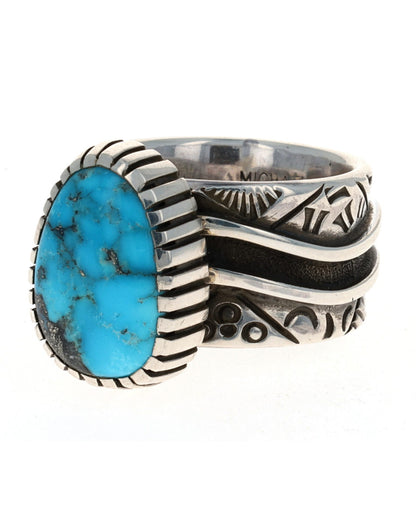 Anello in turchese naturale Morenci