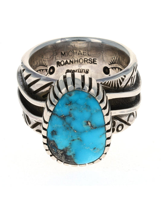 Bague en turquoise naturelle de Morenci