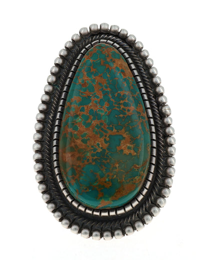 High Grade Natural Royston Turquoise Statement Ring