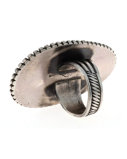 High Grade Natural Royston Turquoise Statement Ring