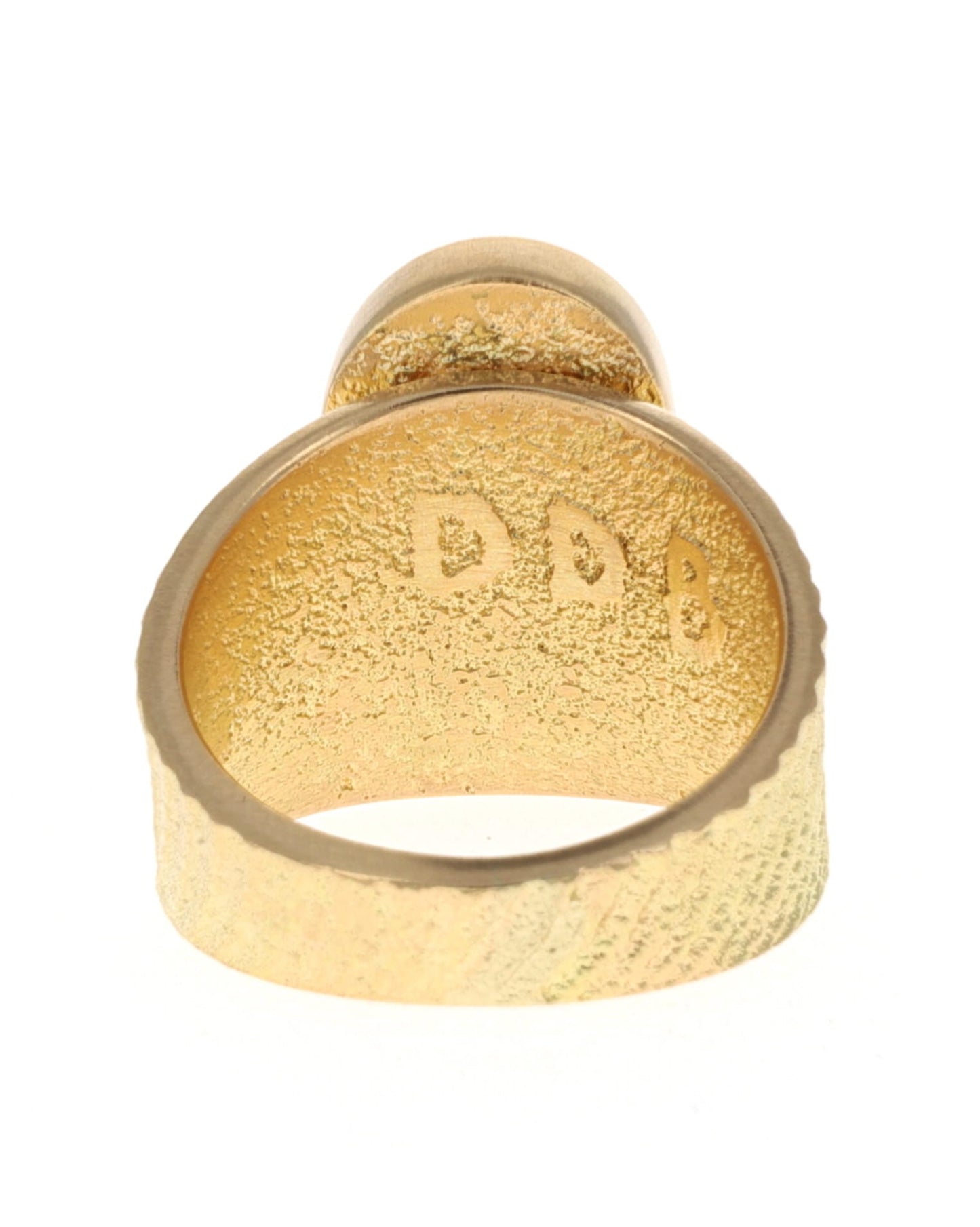 18K Gold Ring With High Grade Natural Lone Mountain Turquoise