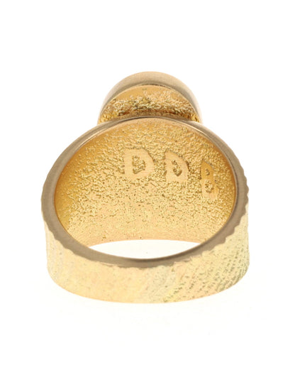 18K Gold Ring With High Grade Natural Lone Mountain Turquoise