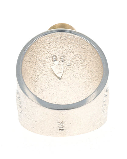 Thunderbird Ring With High Grade Natural Royston Turquoise