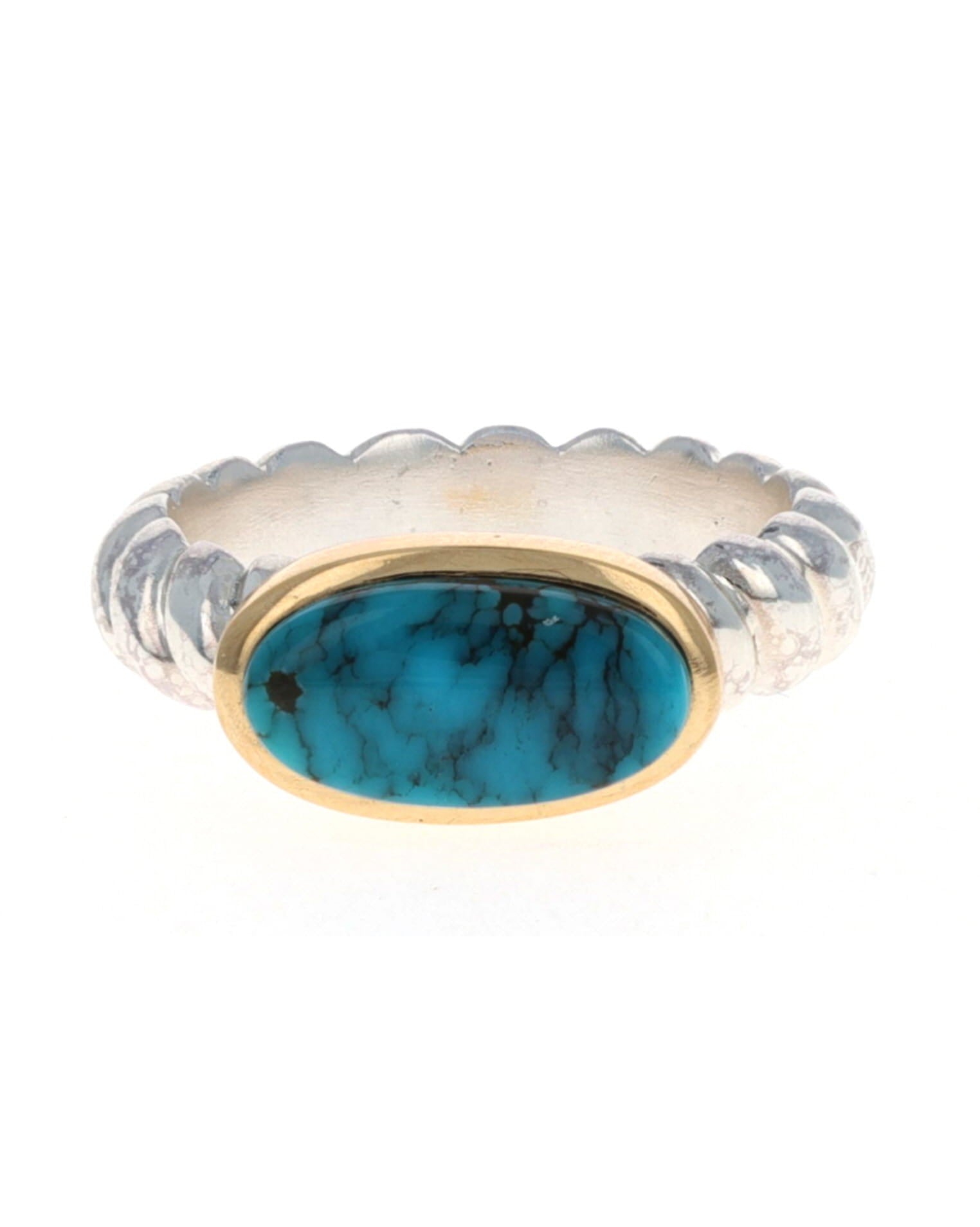 High Grade Natural Blue Moon Turquoise Ring