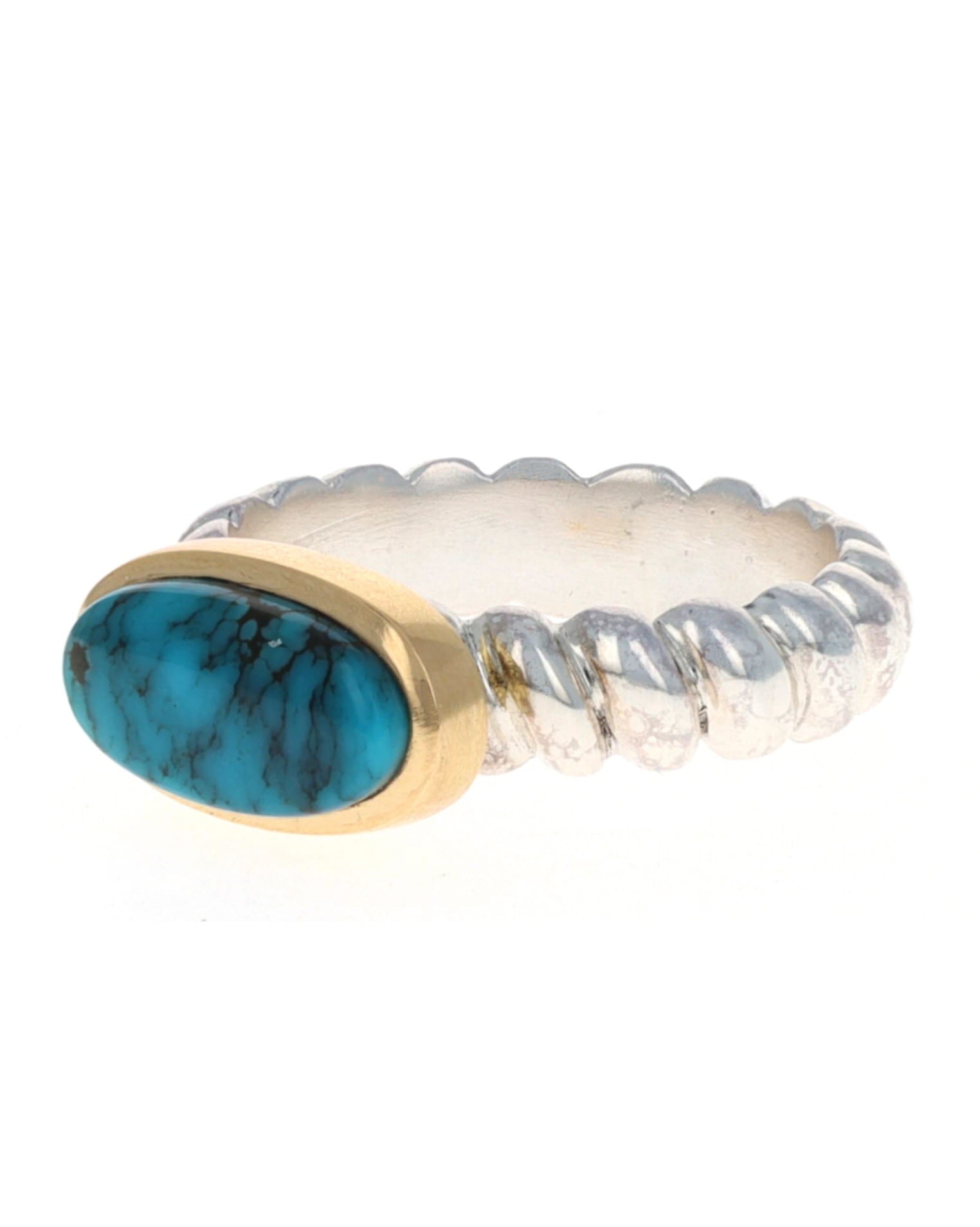 High Grade Natural Blue Moon Turquoise Ring