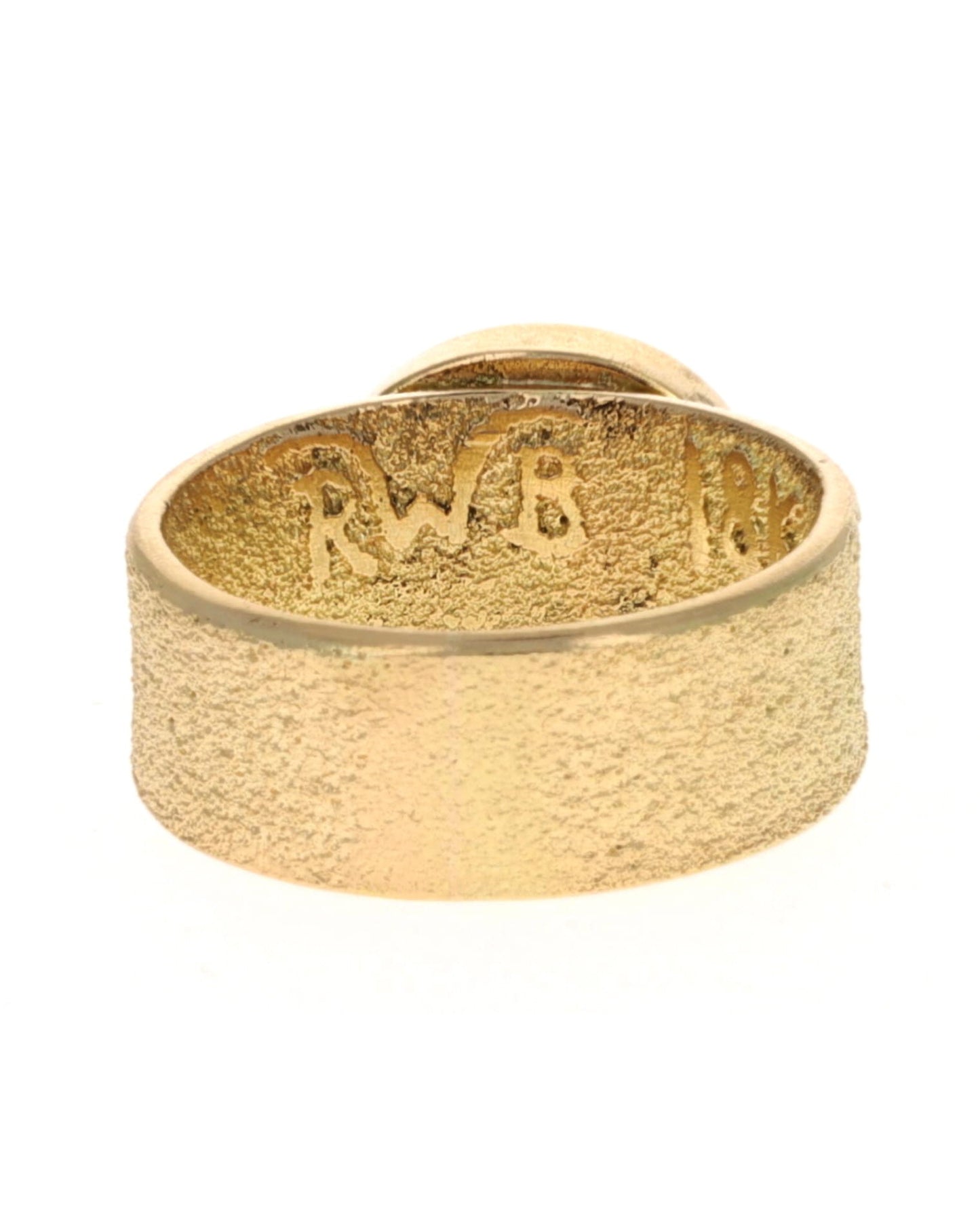 18K Goldring mit hochwertigem natürlichem Lone Mountain Türkis