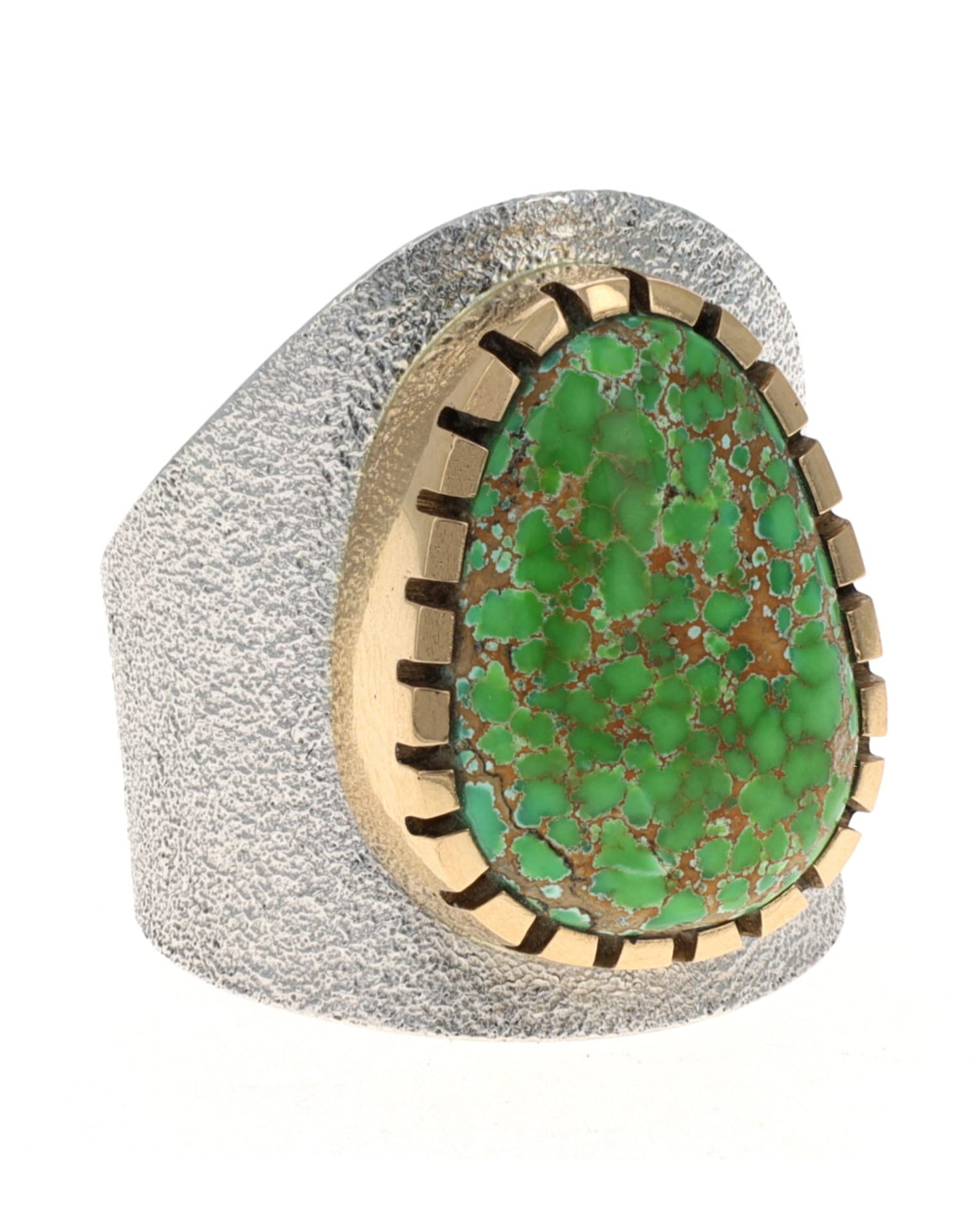 Hochwertiger natürlicher Carico Lake Türkisring