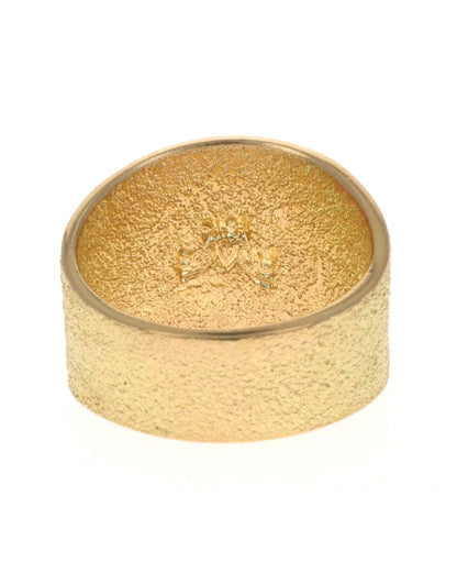 18Kゴールドリング 高品質天然ローンマウンテンターコイズ化石付き