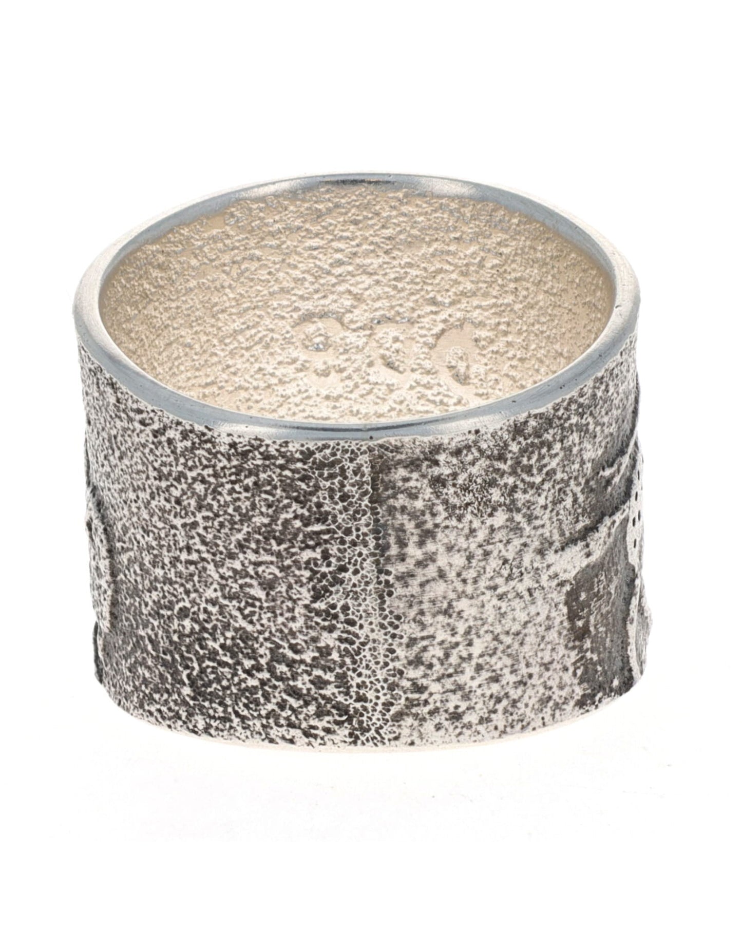 Anello in fusione di tufo "Caccia al bufalo"