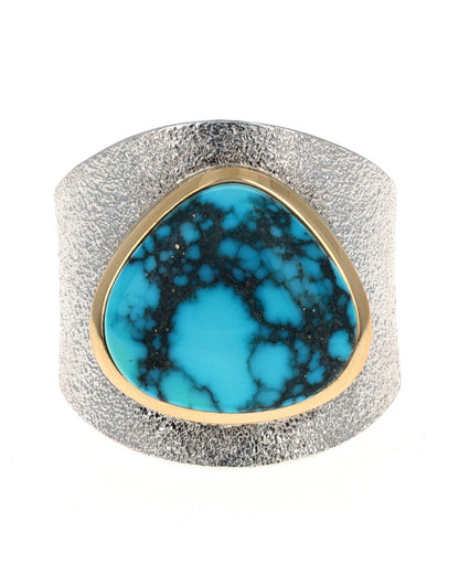 Bague en turquoise naturelle Bisbee de haute qualité