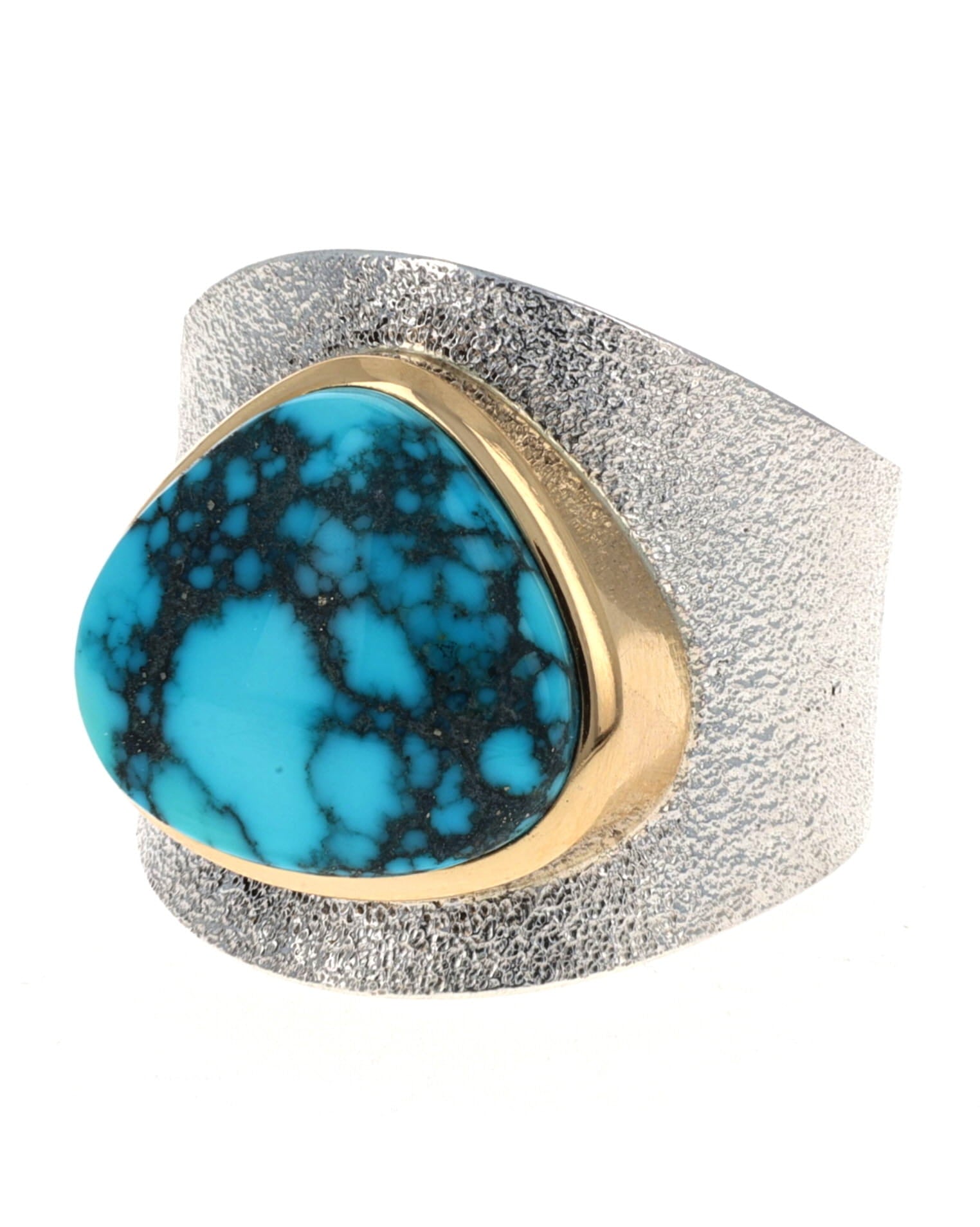 Bague en turquoise naturelle Bisbee de haute qualité