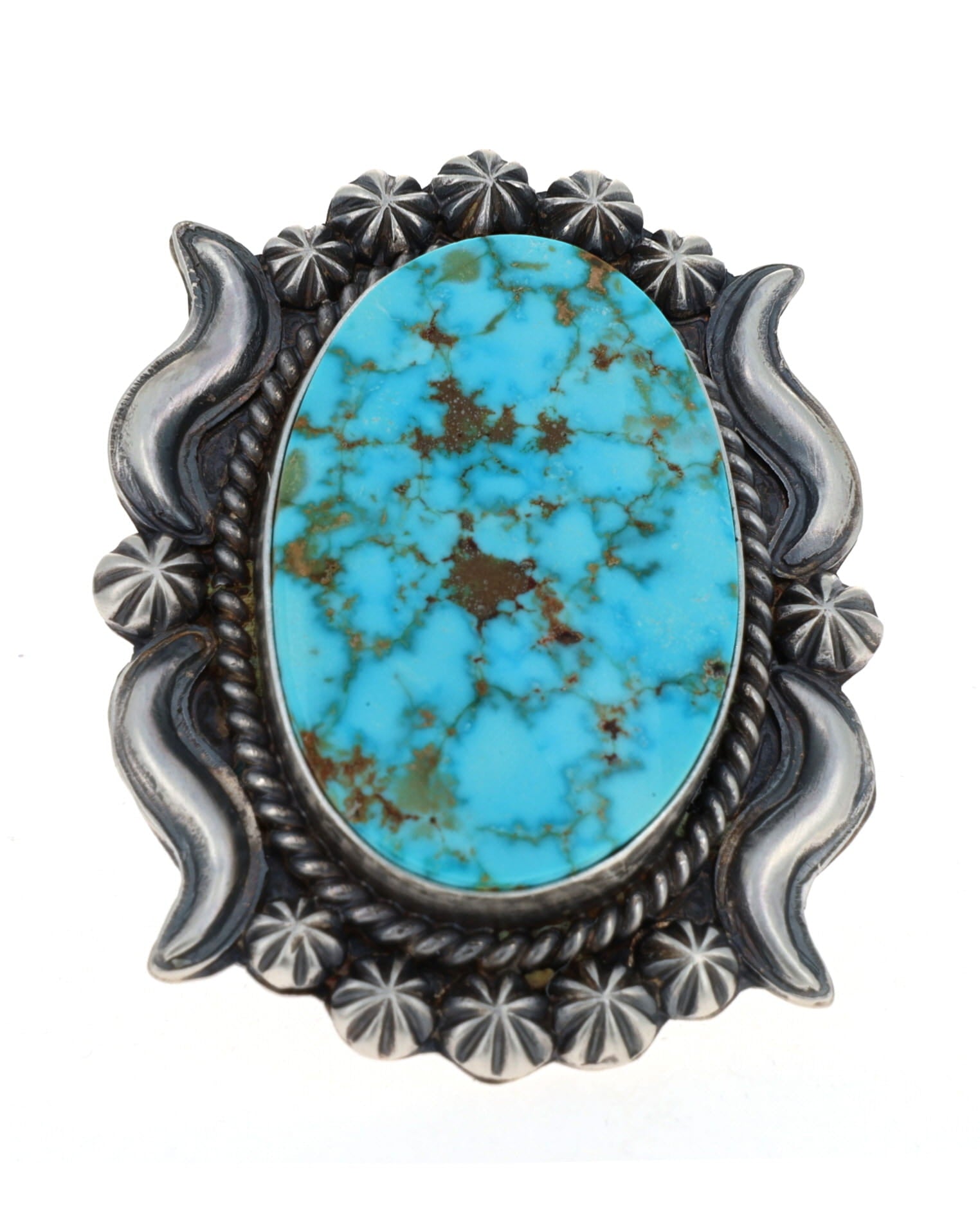Natural Kingman Turquoise Statement Ring
