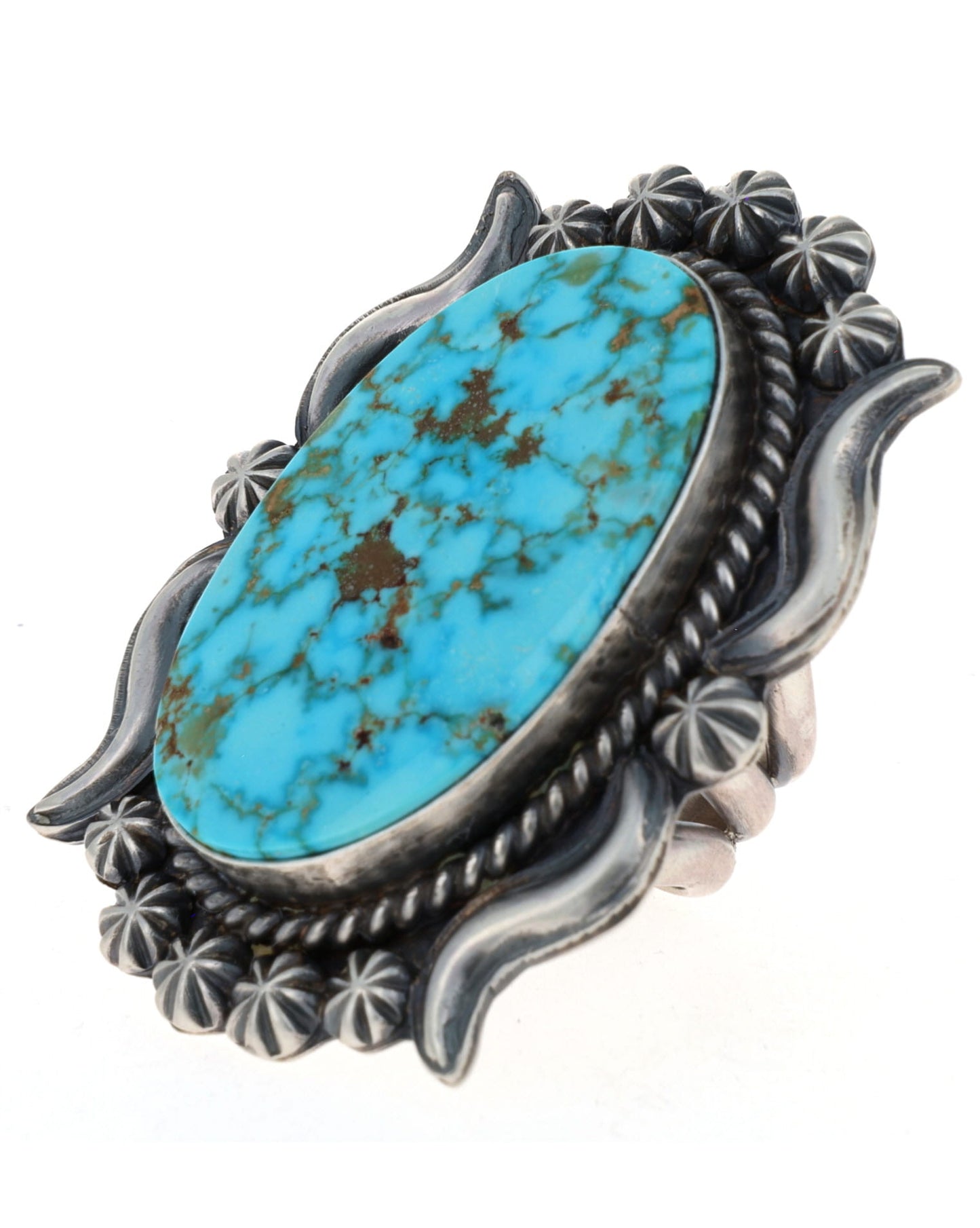 Natural Kingman Turquoise Statement Ring