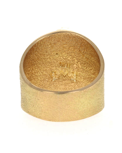 18K Gold Ring With High Grade Natural Carico Lake Turquoise