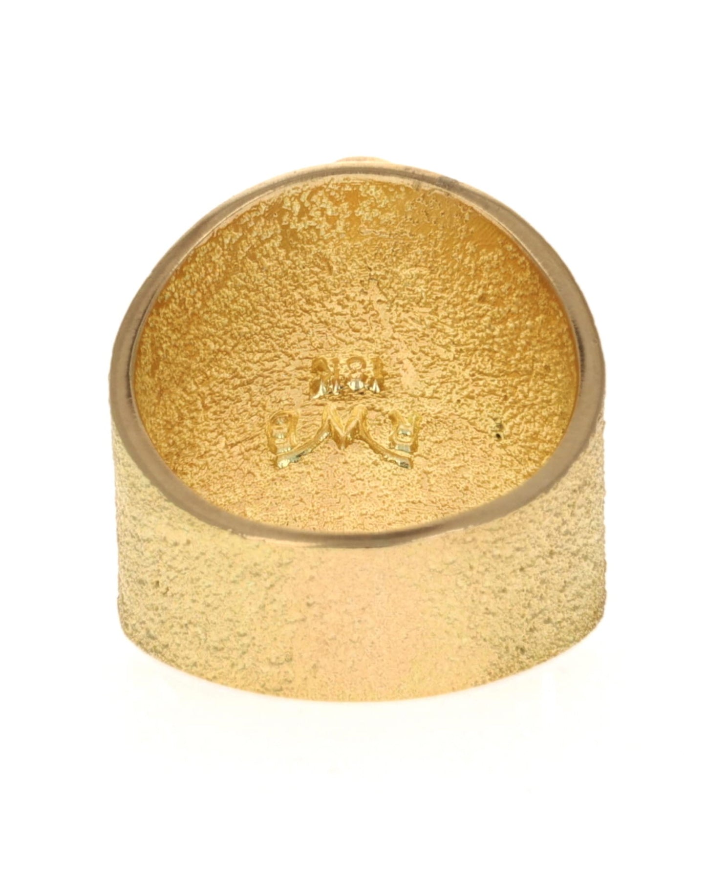 18K Gold Ring With High Grade Natural Bisbee Turquoise