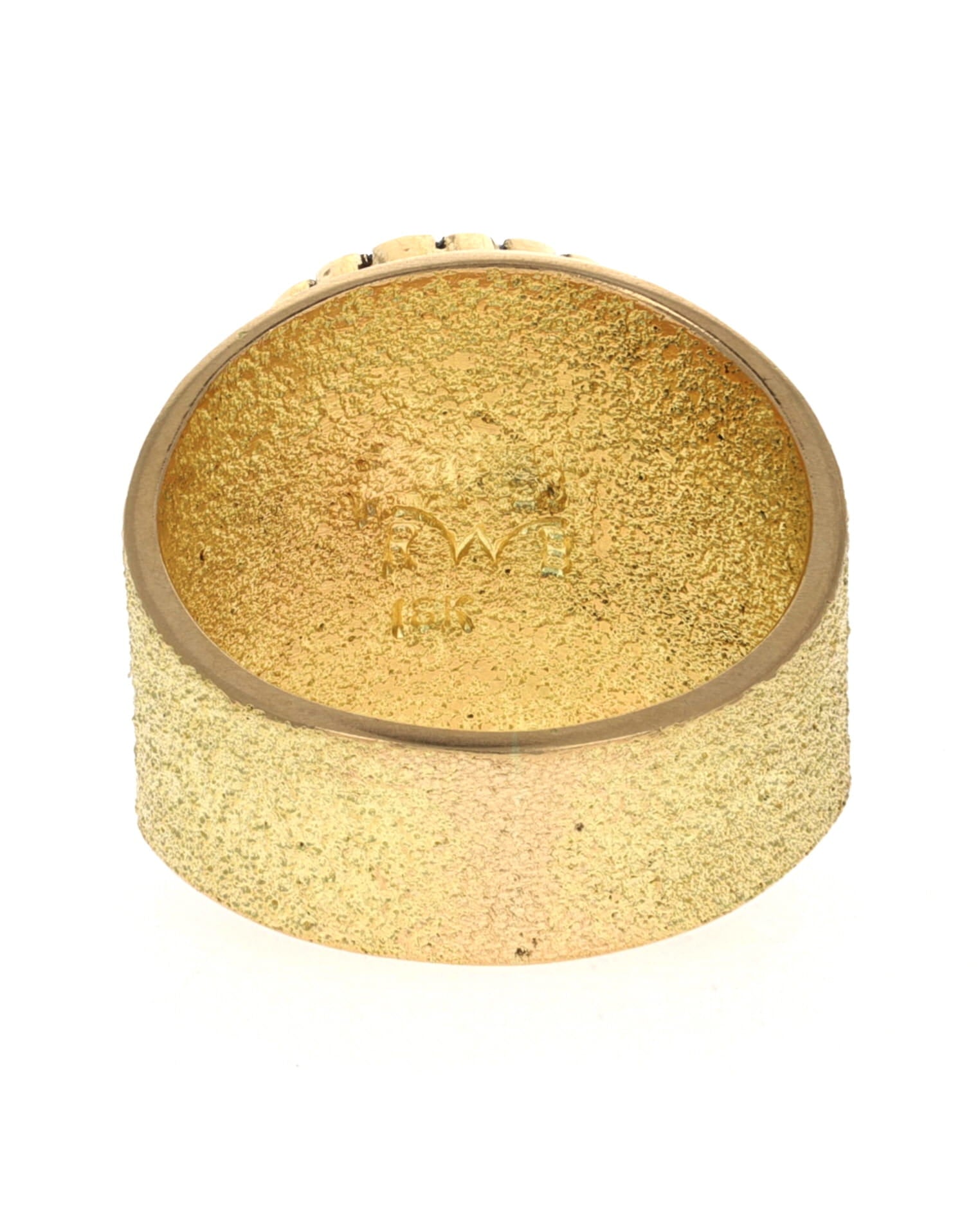 18K Goldring mit hochwertigem natürlichem Lone Mountain Türkis