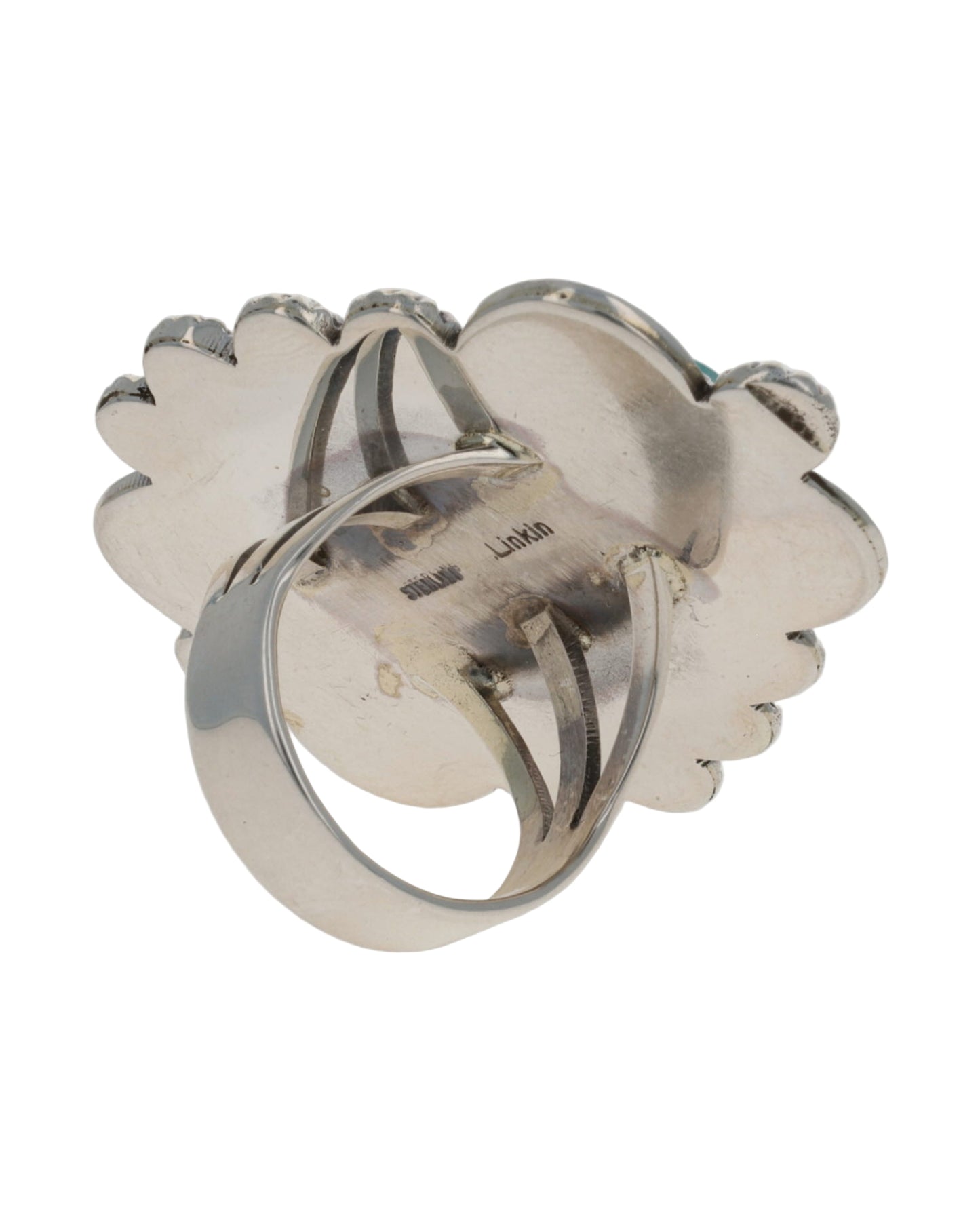 High Grade Natural #8 Web Turquoise Ring