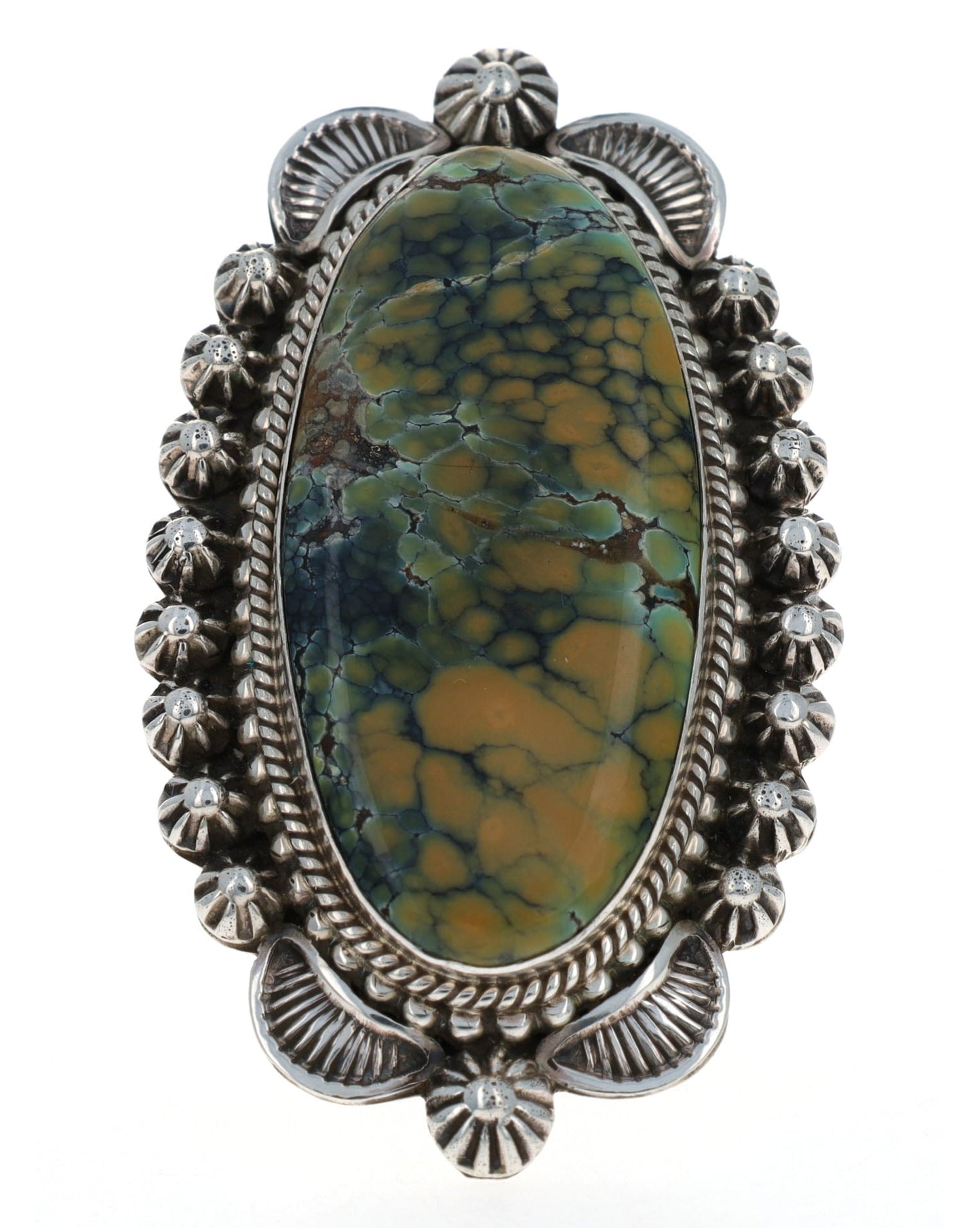 Natural Damele Turquoise Statement Ring