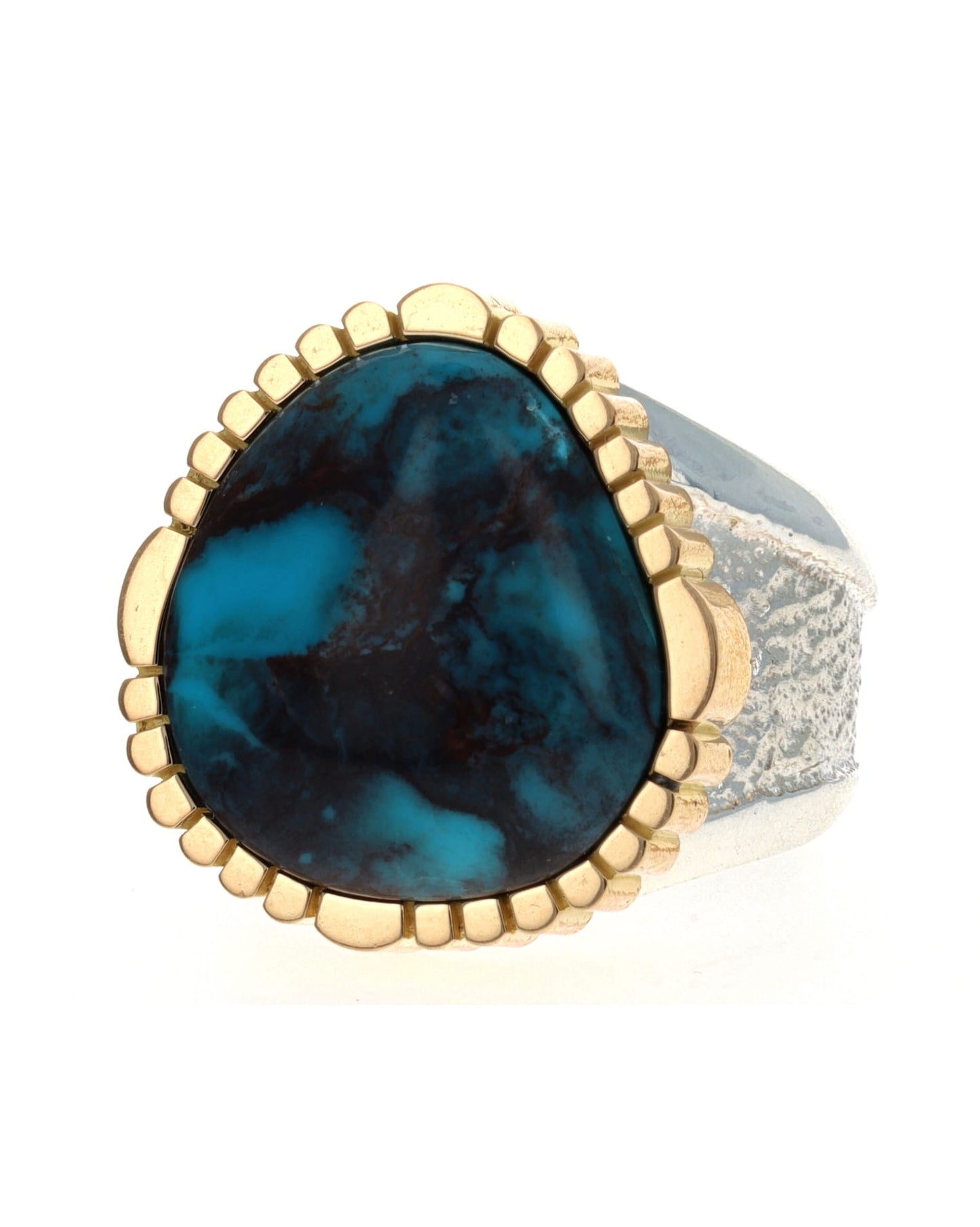 High Grade Natural Bisbee Turquoise Ring