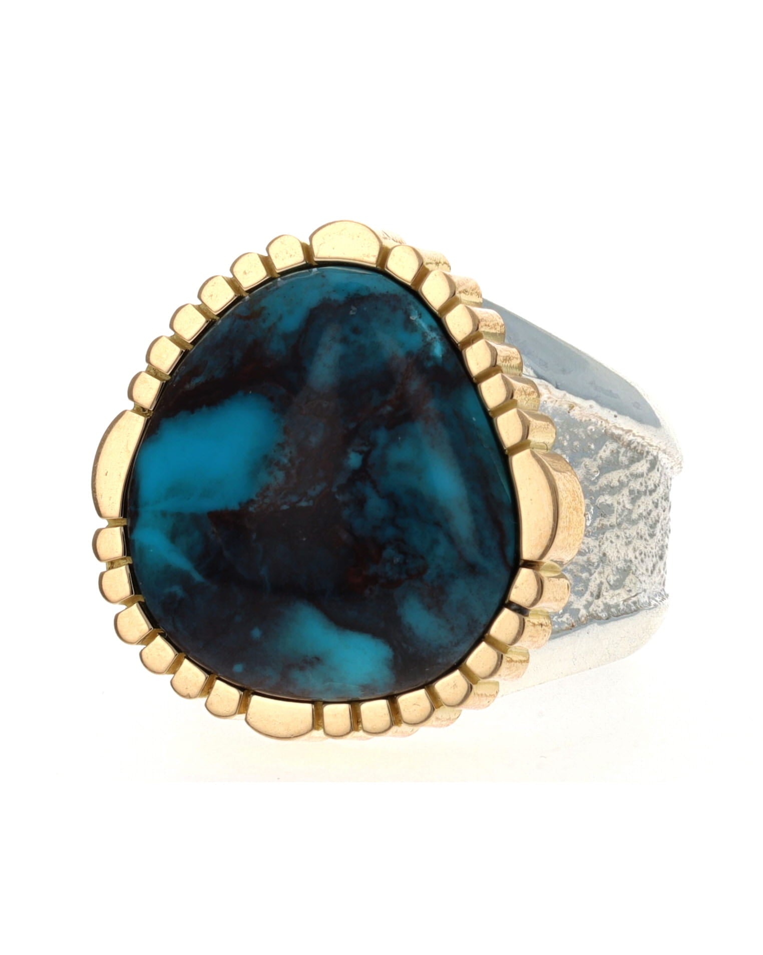 High Grade Natural Bisbee Turquoise Ring