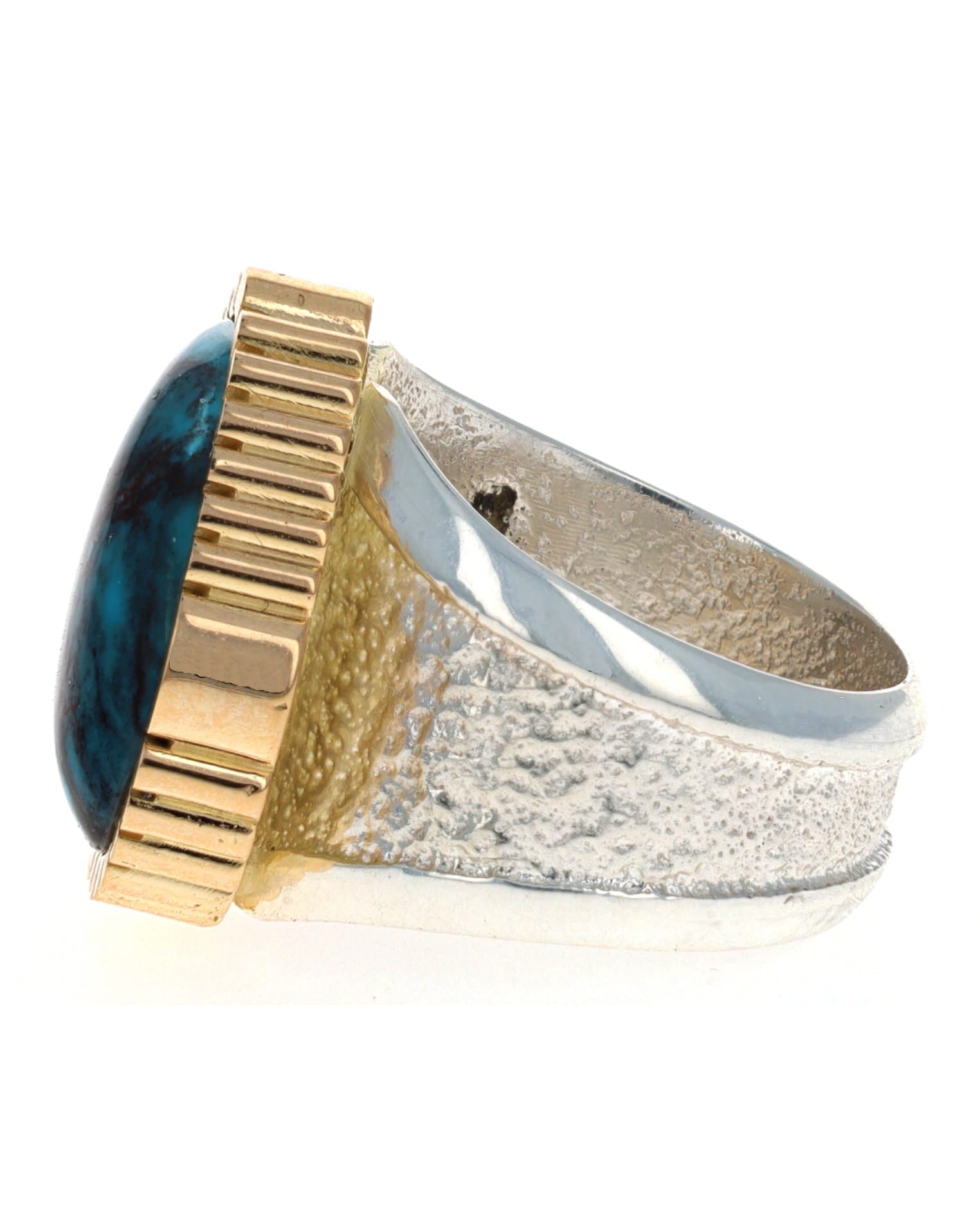 High Grade Natural Bisbee Turquoise Ring