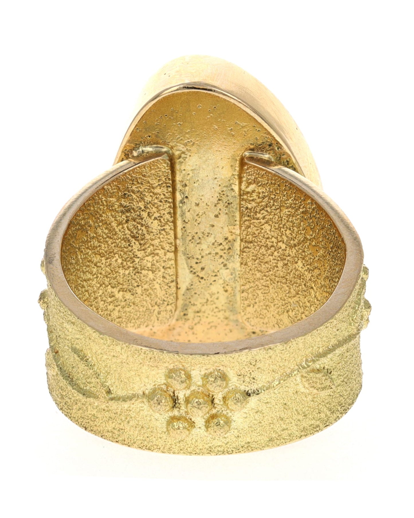 18K Gold Ring With High Grade Natural Carico Lake Turquoise