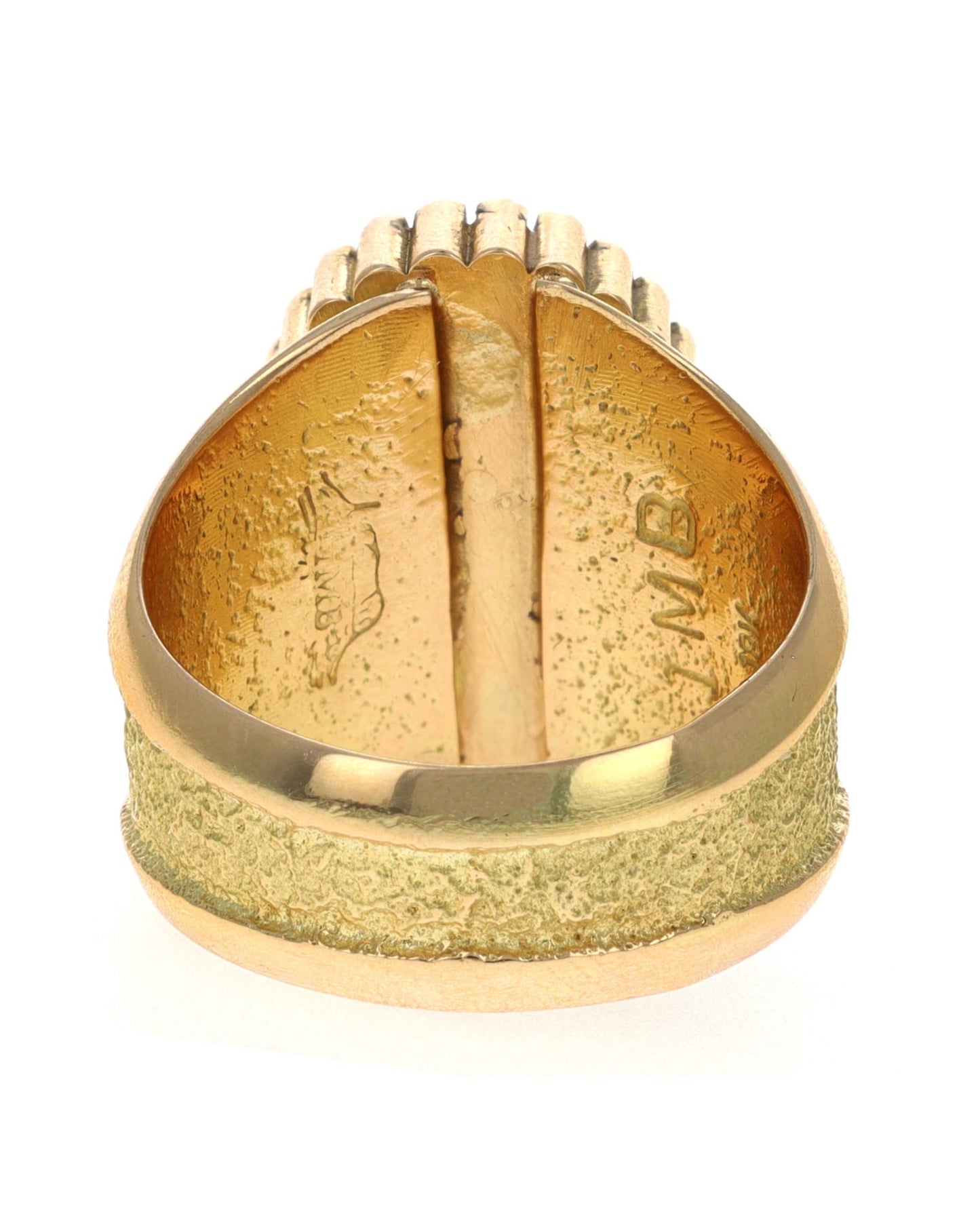 18K Gold Ring With High Grade Natural Lone Mountain Turquoise