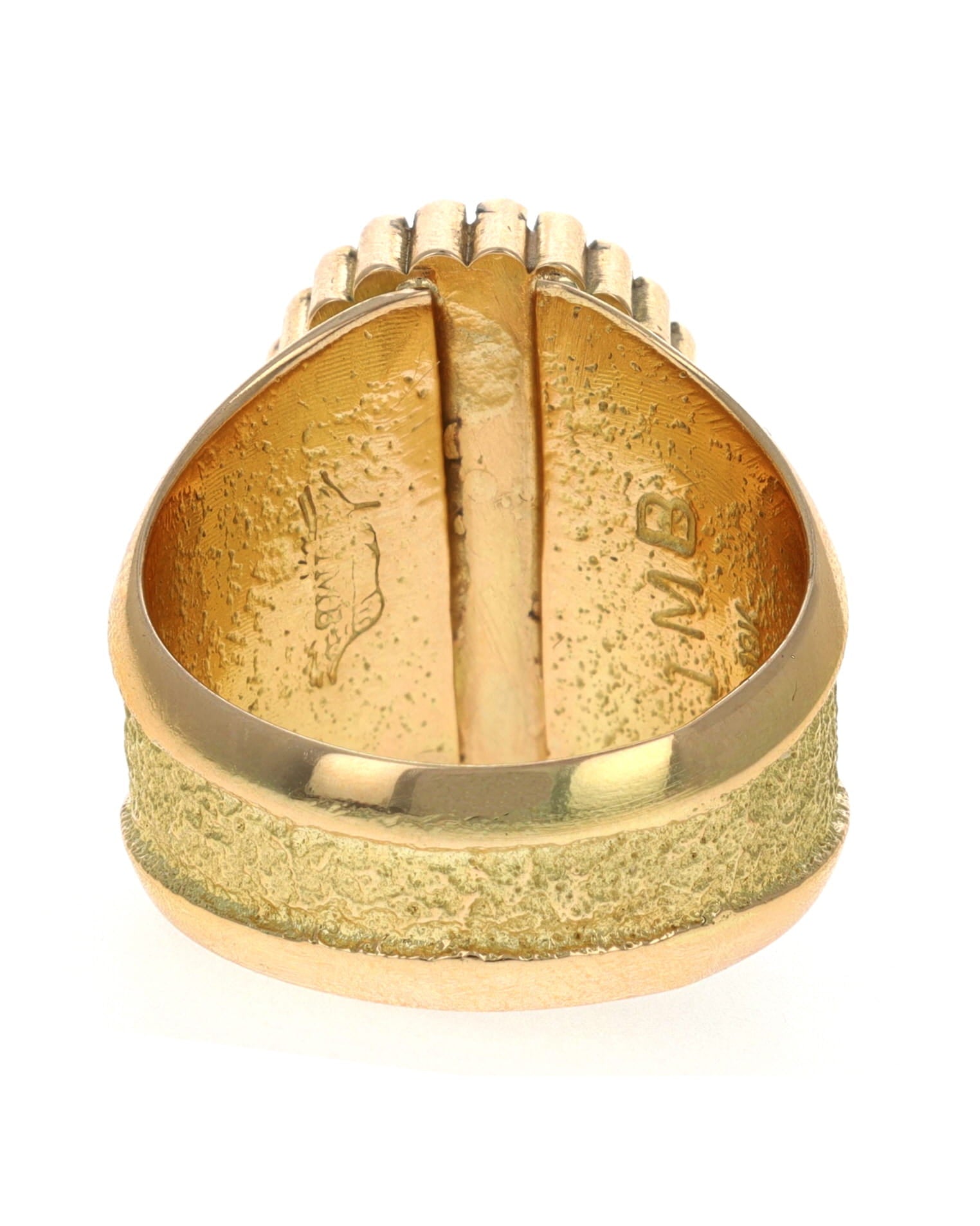 18K Gold Ring With High Grade Natural Lone Mountain Turquoise