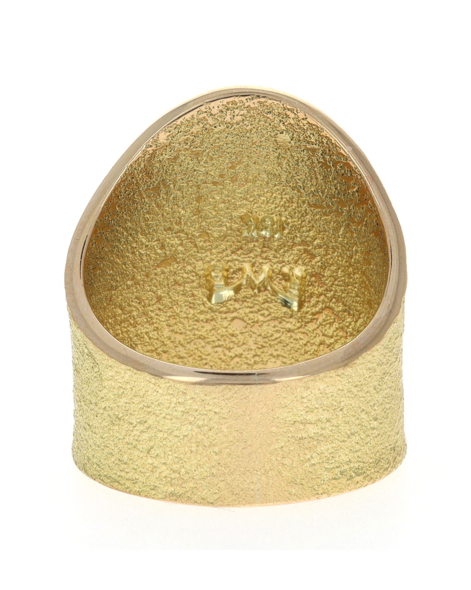 18K Gold With High Grade Apache Blue Turquoise