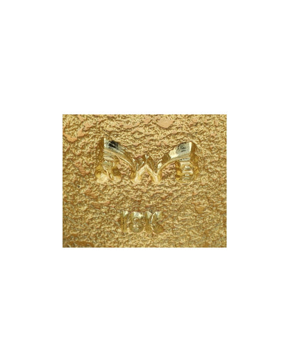 18K Gold With High Grade Apache Blue Turquoise