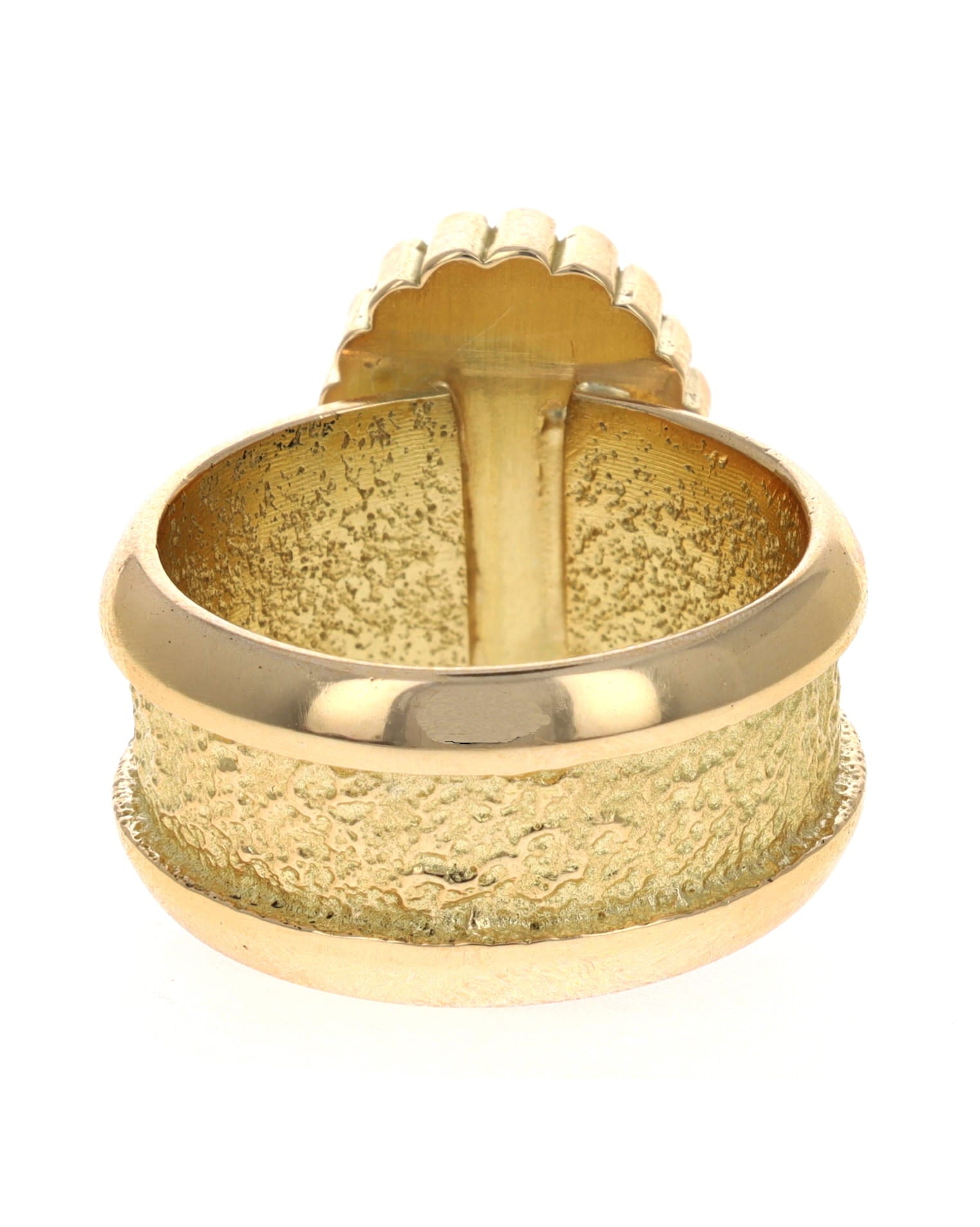 18K Gold Ring With High Grade Natural Lone Mountain Turquoise