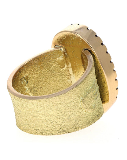 18K Gold Ring With High Grade Natural Sugilite Gel