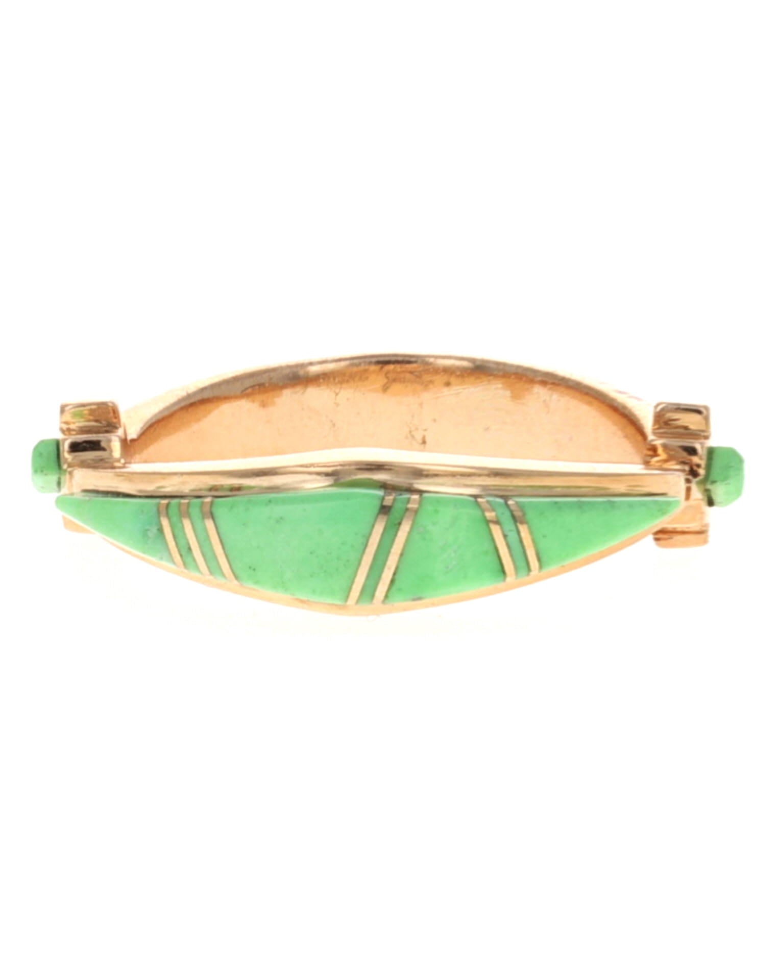 14K Gold Natural Orvil Jack Turquoise Ring