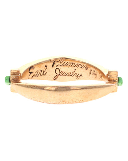 14K Gold Natural Orvil Jack Turquoise Ring