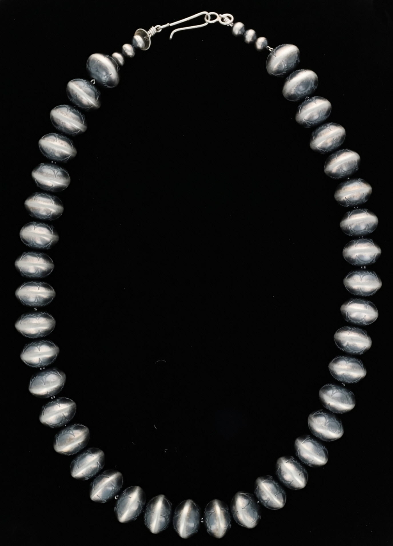 Handmade Sterling Silver Bead Necklace