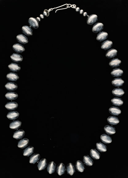 Handmade Sterling Silver Bead Necklace