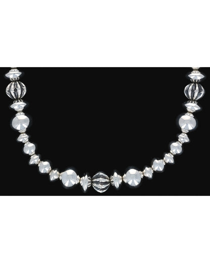 Handmade Sterling Silver Bead Necklace