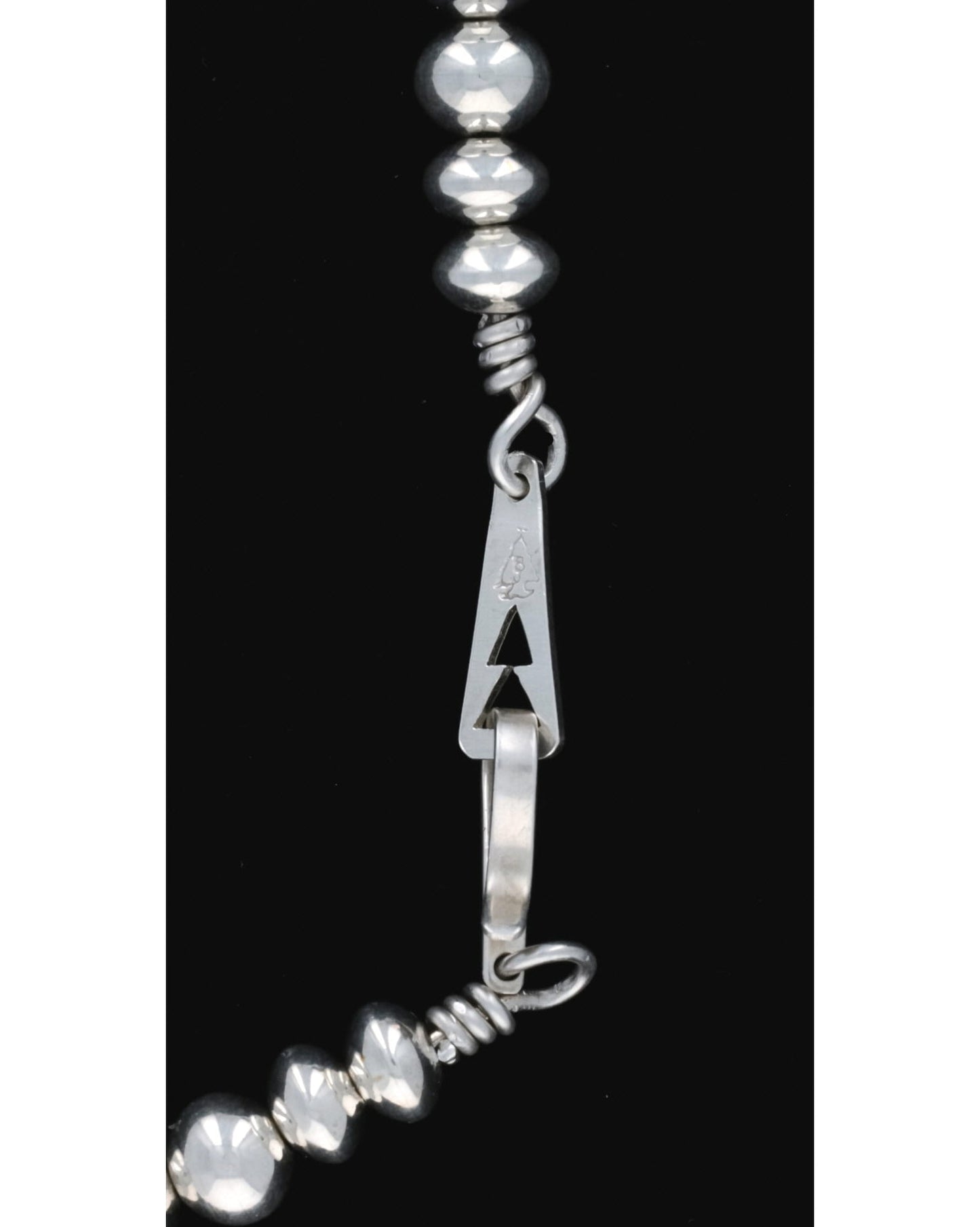 Handmade Sterling Silver Bead Necklace