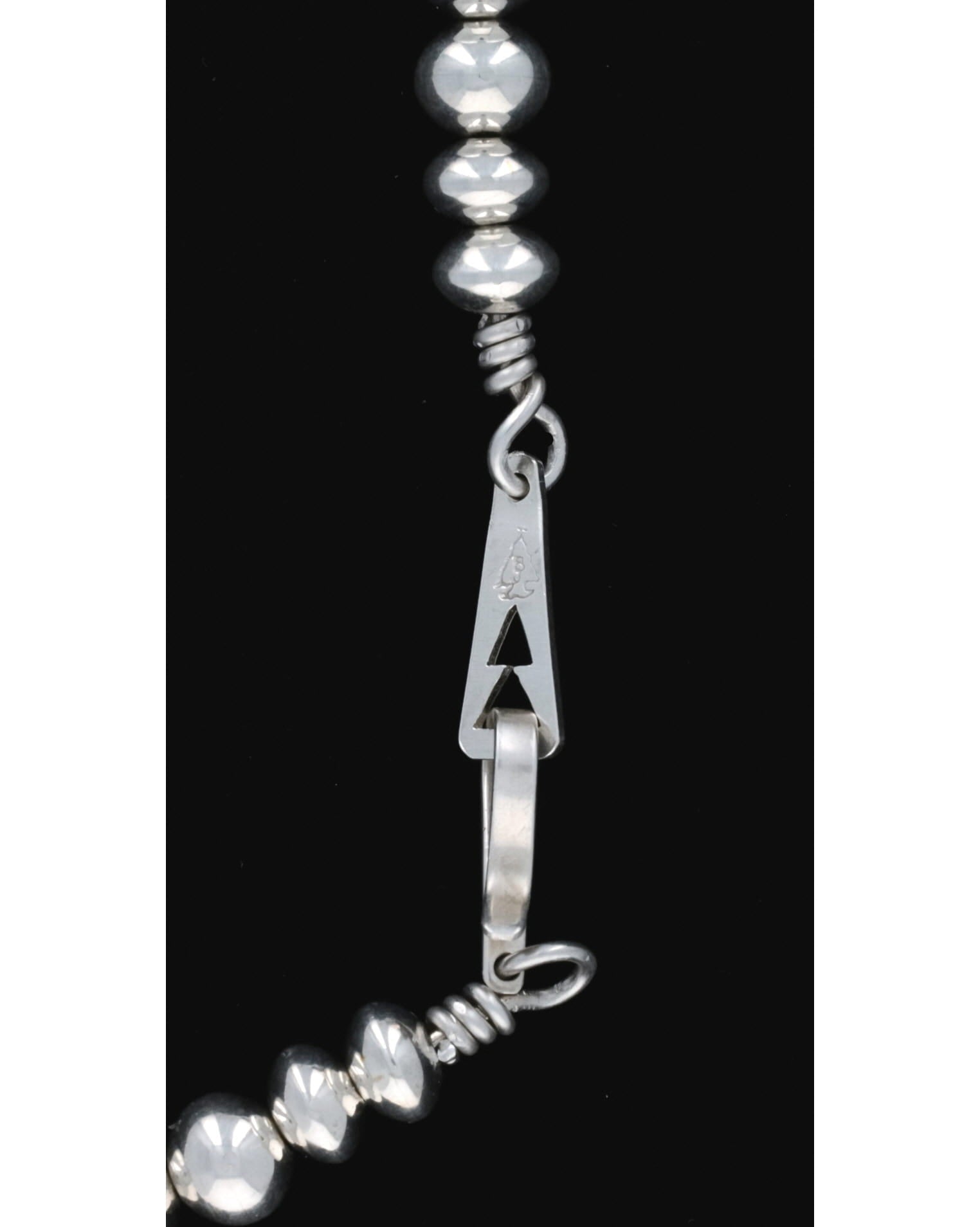 Handmade Sterling Silver Bead Necklace