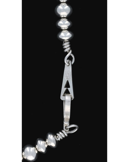 Handmade Sterling Silver Bead Necklace