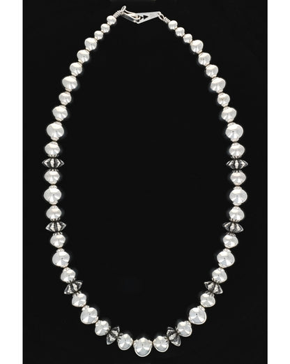 Handmade Sterling Silver Bead Necklace