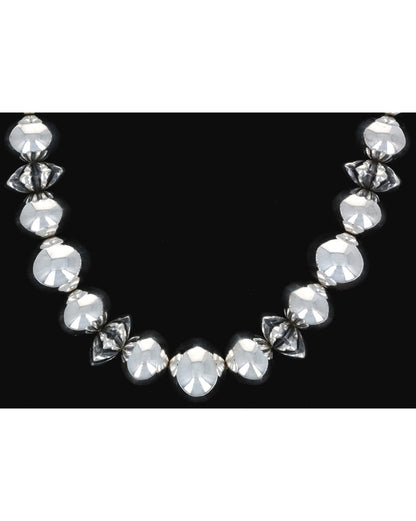 Handmade Sterling Silver Bead Necklace