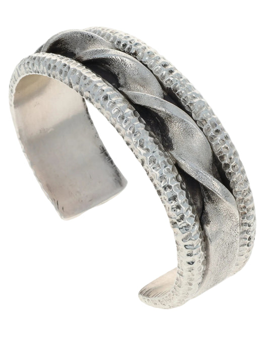 Solid Sterling Silver Twist Braclet