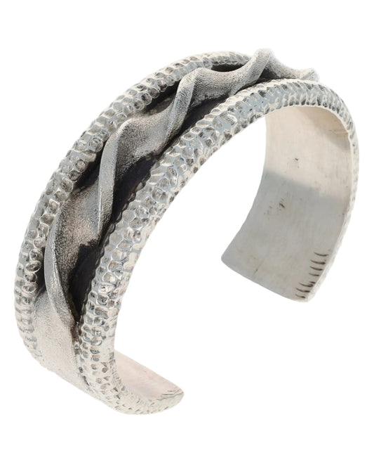 Solid Sterling Silver Twist Braclet