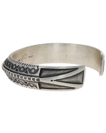 Solid Sterling Silver Triangulated Bracelet