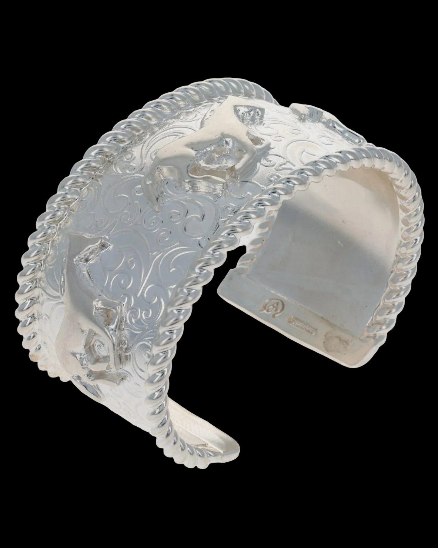 Solid Sterling Silver Horse Bracelet