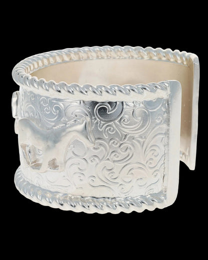 Solid Sterling Silver Horse Bracelet