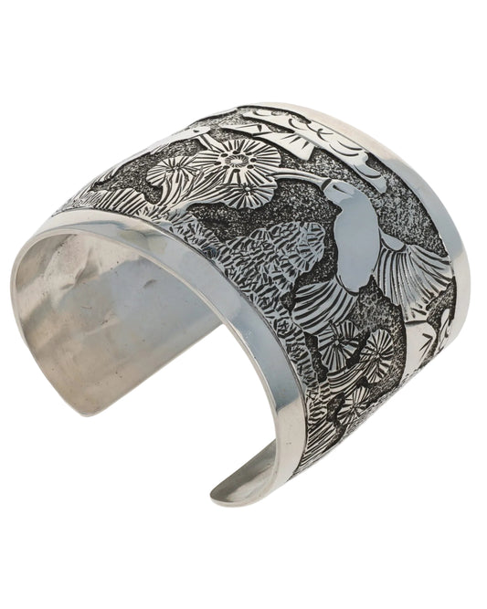 Solid Sterling Silver Hummingbird Bracelet